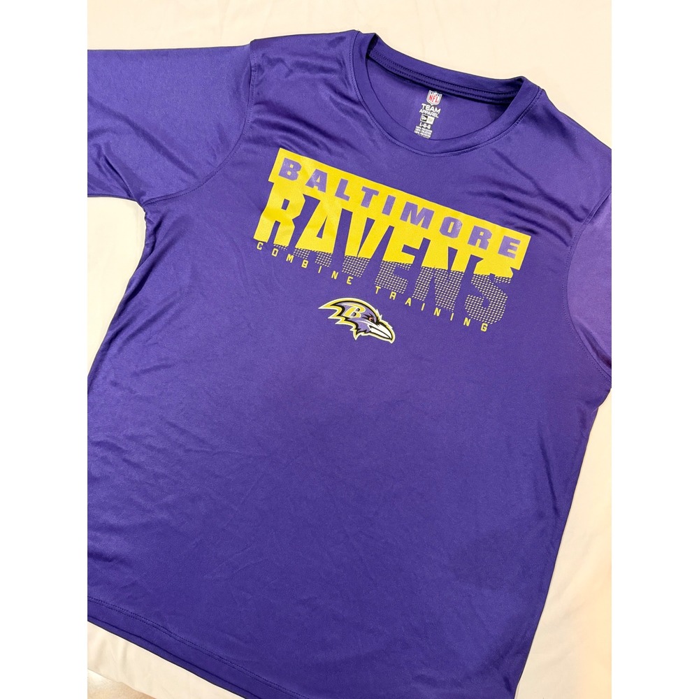 New Era Baltimore Ravens NFL Combine Training Shirt Purple Mens Large L